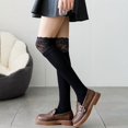 thumbnail image 5 of TZYDMN Women's Knee High Socks Lace Ruffle Socks Kawaii Lace Top Cotton Cute Stockings for Girls, 5 of 7