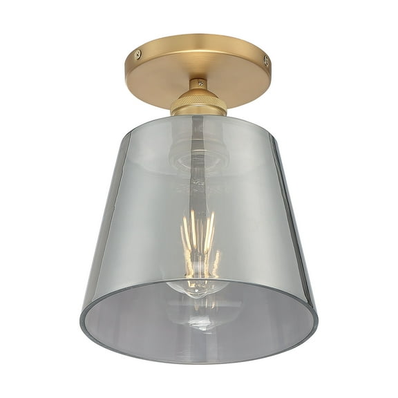 Nuvo Lighting - Motif-1 Light Semi-Flush Mount with Glass in Transitional