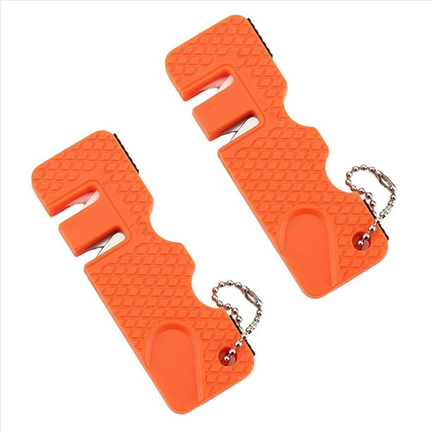2X B-Afilador de Cuchillos de Bolsillo Afilador Cerámica Herramienta de Diamante Tijera Afilar Engranajes Cuchillo de Carburo Piedra de Afilar Herramientas Múltiples