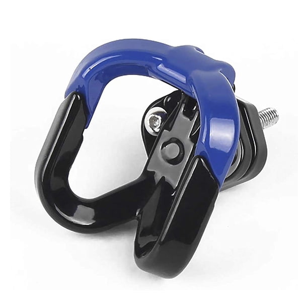Scienceny Gancho para motocicleta, portátil, desmontable, doble gancho, protector, sin perforaciones, autoblocante, para patinete, suspensión para Accesorios para motos Azul Scienceny VI015814-03B