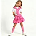 thumbnail image 7 of Iyufng Old Girls' Dopamine Performance Sets, 4 Piece, Short-Sleeve Top with Pleated Skirt and Shawl, Socks 3-13 Years, 7 of 7
