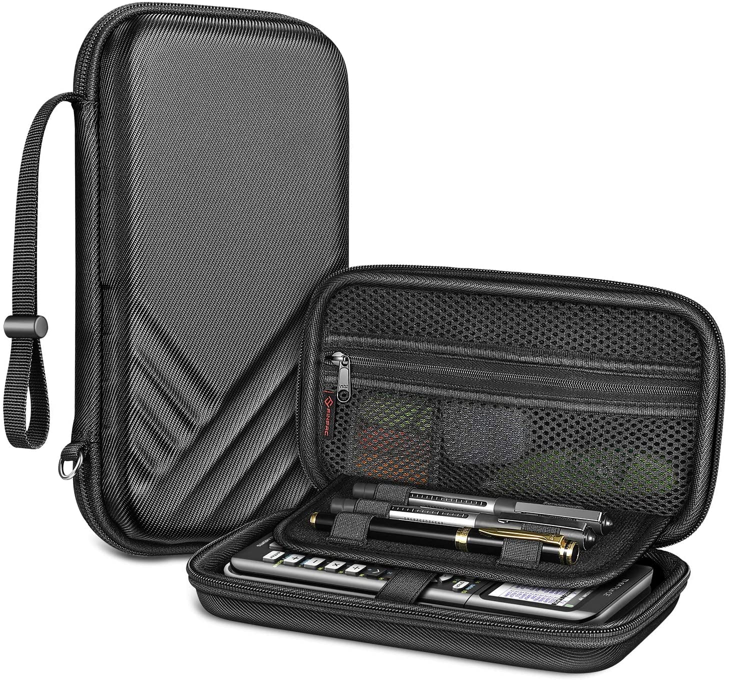 Travel Case for Texas Instruments Ti-84 plus/TI-83 Plus/HP Prime Graphing Calculator Large Capacity for Pens,Cables and Other Accessories