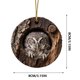 thumbnail image 3 of Adorno Navideño Colgante de Acrílico con Estampado de Animales | Ideal para Regalar a Familiares y Compañeros | Acrílico Resistente | Impresión a Doble Cara | Fácil de Colgar | Regalo Perfecto | 8 X, 3 of 7