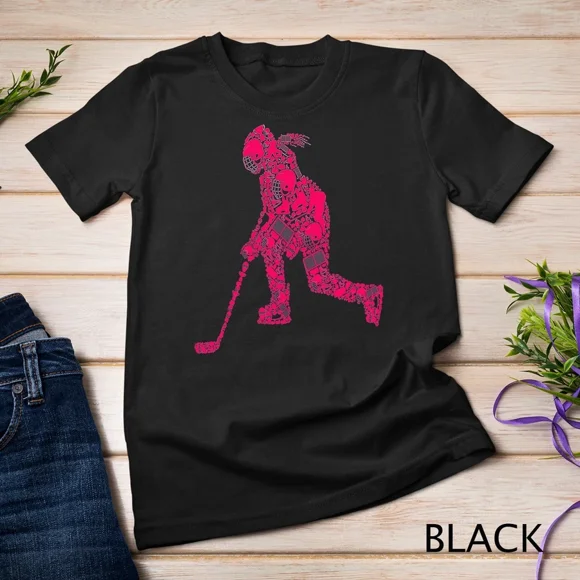 T-shirt Graphique à Thème Joueur de Hockey Athlète de Hockey sur Glace Passionné de Sports, pour Unisexe jusqu'à 3TG