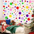 thumbnail image 2 of Calcomanías De Pared Navideñas Calcomanías De Pared De Lunares (154 Puntos) Calcomanías De Vinilo Para Pared Calcomanías De Pared De Puntos De Navidad Calcomanías De Pared De Círculo Navideño De Arcoí, 2 of 5
