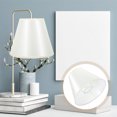 thumbnail image 2 of 1Pack Replacement Lamp Shade White Color Cloth Material for Wall Lamps Bedside Table Simple Style Home Lighting, 2 of 4