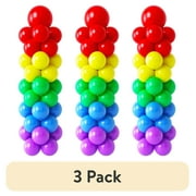 (3 pack) Fairy Balloon Column Kit Adjustable Height with Telescopic Pillar, PVC