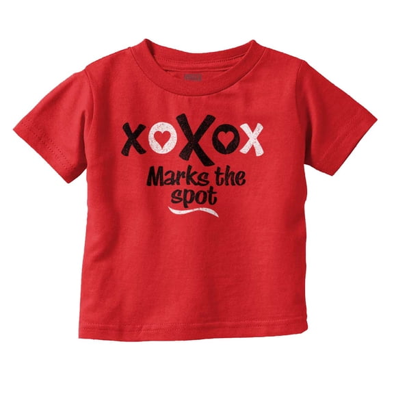 XOXO Valentines Day Hearts Cute Youth T Shirt Tee Girls Infant Toddler Brisco Brands 18M