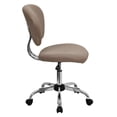 thumbnail image 3 of Scranton & Co Mid-Back Mesh Task Office Chair in Coffee Brown, 3 of 9