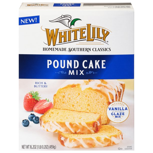 White Lily Vanilla Pound Cake Mix, 16.22 oz.