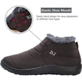 thumbnail image 3 of YAZI Winter Boots for Women Slip on Men's Snow Ankle Boots Lightweight Outdoor Footwear, 3 of 14