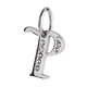 thumbnail image 1 of Charm para Pulsera LuckyLy, Dije Inicial Letra A, Acero Inoxidable y Zirconia Cúbica, Modelo Lizzy plateado Letra P, 1 of 7