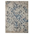 thumbnail image 2 of Rugsotic Carpets Machine Made Heatset Polypropylene Area Rugs - 4'4''X6'4'', Rectangle Shape, Beige Blue Color, Floral Modern Design, High Pile Machine Made Area Rugs For Living Room (M00011), 2 of 5