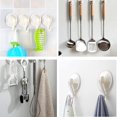 thumbnail image 3 of Suction Cup Hooks, Removable Kitchen Towel Shower Hooks with Strong Suction Power Wall Vacuum Holder for Smooth Tile, Glass, Window and Mirror (4 Pack), 3 of 5