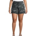 thumbnail image 3 of Frontwalk Women Camo Print Shorts Elastic Waist Plus Size Pants Casual Loose Drawstring Short Pants, 3 of 3