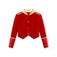 thumbnail image 3 of YEAHDOR Girls Marching Band Drum Major Costume Halloween Carnival Fancy Party Dress Up Long Sleeve Coat Red 8, 3 of 7