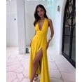 thumbnail image 5 of Long Dresses for Women Perfect for Spring Weddings and Summer Parties Yellow S, 5 of 7