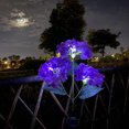 thumbnail image 3 of Luz del césped Irfora 2 paquetes de luces solares de hortensia iluminación automática IP65 impermeable jardín césped estaca luz decoración al aire libre Irfora Luz del césped, 3 of 7