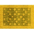 thumbnail image 1 of Ahgly Company Machine Washable Indoor Rectangle Oriental Yellow Modern Area Rugs, 2' x 4', 1 of 4
