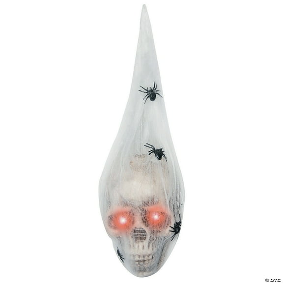 Sunstar 19" Light-Up Larva Skull Head Hanging Halloween Decoration