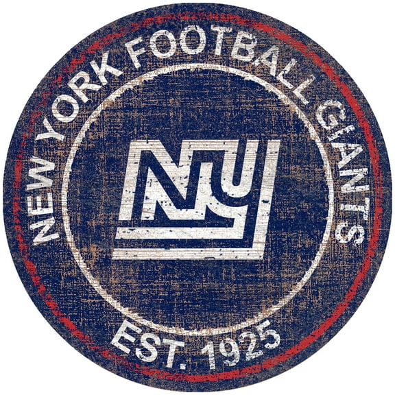New York Giants 24'' Round Heritage Logo Sign