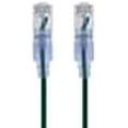 thumbnail image 3 of Monoprice SlimRun - Patch cable - RJ-45 (M) to RJ-45 (M) - 1 ft - UTP - CAT 6a - booted, snagless - black (pack of 10), 3 of 5