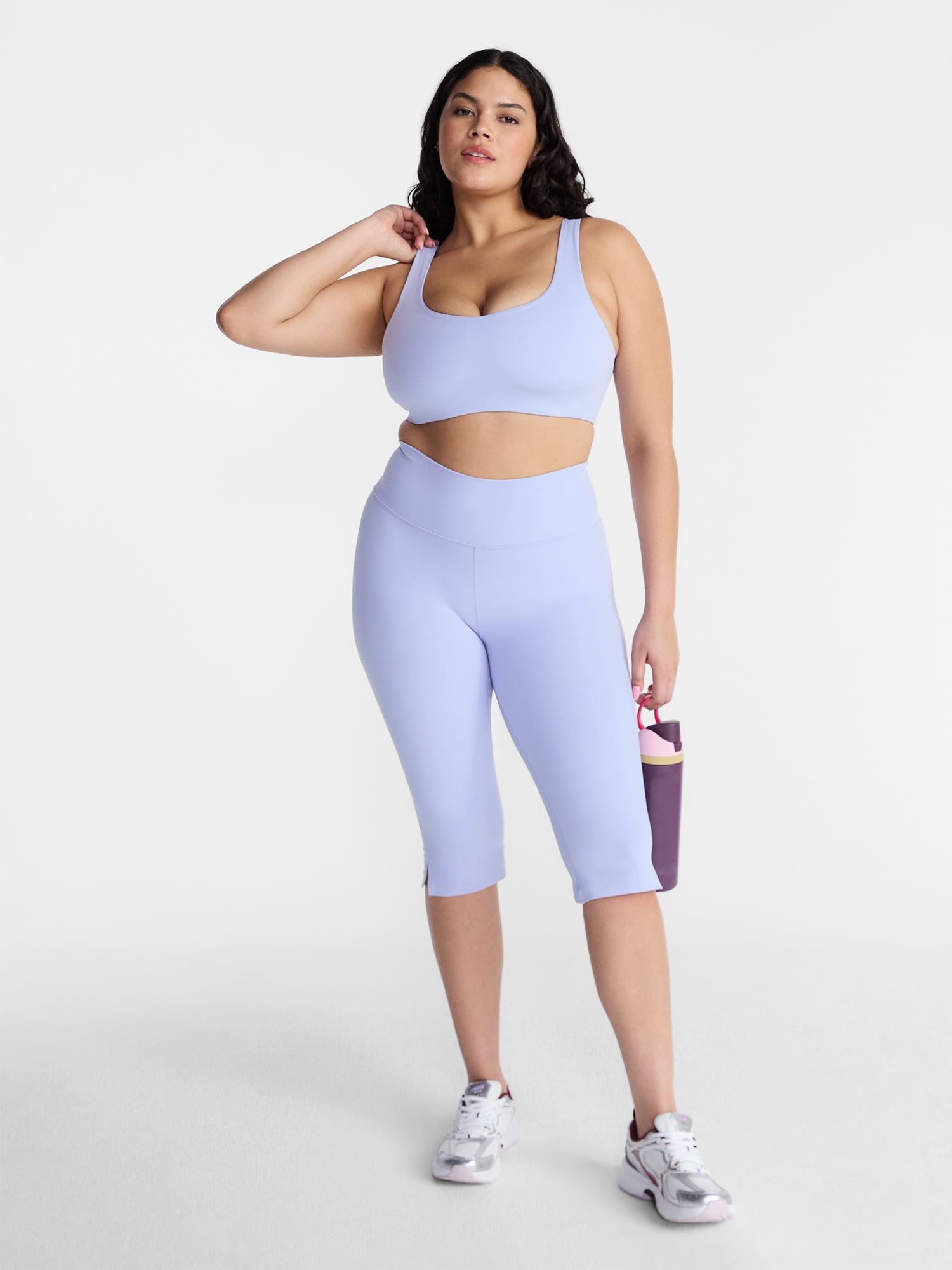 Avia Women's and Women's Plus SoftSculpt Capri Leggings, 16.5" Inseam, Sizes XS-4X