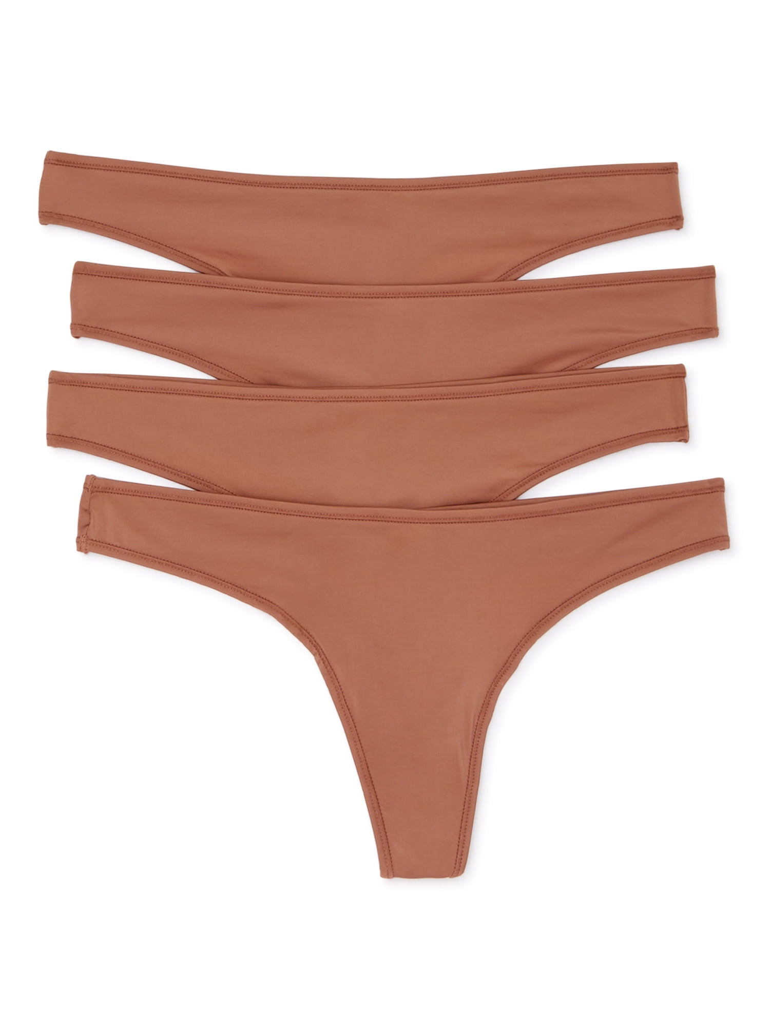 Women's Classic Microfiber Thong Panties, 4
