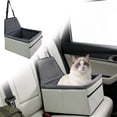 thumbnail image 2 of Portable Puppy Dog Car Seat, Dog Booster Seat for Small Dogs (Up to 20 lbs) - Portable Puppy Car Seat with Thick Cushion and Storage Pockets, 2 of 7