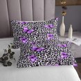 thumbnail image 3 of Erosebridal Cheetah Leopard Print Coverlet Set Twin, Butterfly Bedding Set, Animal Decor, 2pcs, 3 of 5