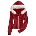 thumbnail image 3 of Luvrsol Hoodie Women Athletic Zip Up Jacket Long Sleeve Daily Casual Sweatshirt with Pockets S-2XL, 3 of 8