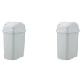 thumbnail image 1 of Inteprter Práctico cubo de basura de cocina de plástico, tapa abatible extraíble, fácil de limpiar, sala de estar, cocina, cama de basura Type1 NO1, 1 of 6
