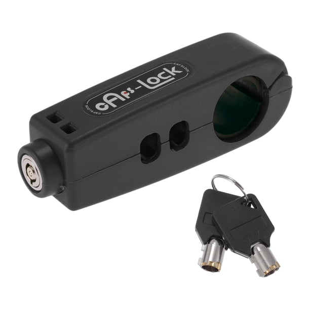 Cerradura de manillar de motocicleta Unique Bargains, universal, para scooter, candado de acelerador de manillar negro, candados de freno delantero y embrague antirrobo, 1 pieza