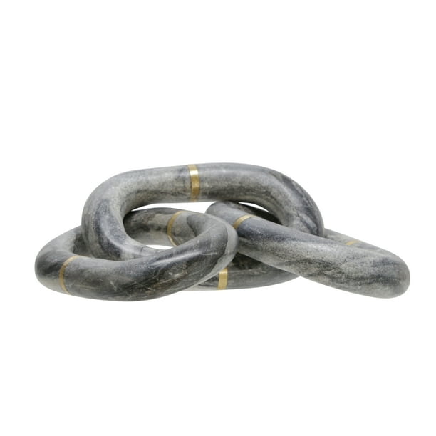 Sagebrook Home Marble 14" Chain Decor 1522101 Walmart