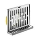 thumbnail image 1 of Rejilla de drenaje de piso en forma de L para esquina lateral de pared, rejilla de drenaje que ahorra espacio para tubería de 110 mm, 1 of 9