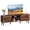 Rustic Brown, variant on Amadwell Mid Century TV Stand for 60" TVs, Adjustable Shelf, 54 inch Media Console for Living Room