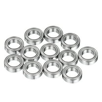 12Pcs MR106ZZ Small Bearing, 6mm ID 10mm OD 3mm Width Double Shielded Deep Groove Ball Bearings for Electric Motor Skateboards 3D Printer