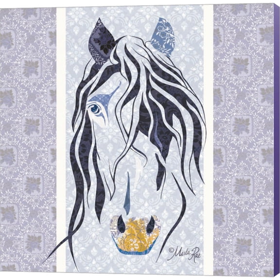 Great Art Now Bluestar the Horse by Marla Rae, Canvas Wall Art, 12W x 12H
