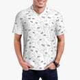 thumbnail image 1 of Fotbe Airplane Camiseta Polo de Golf para Hombre con Estampado – Camisa Deportiva Transpirable con Cuello Abotonado-XX-Large, 1 of 6