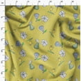 thumbnail image 3 of Soimoi Polyester Fleece Yellow Fabric By the Yard - 56 Inch Wide - Florals Print Fabric - Elegant and Timeless Patterns for Fashion and Home Decor Printed Fabric, 3 of 6