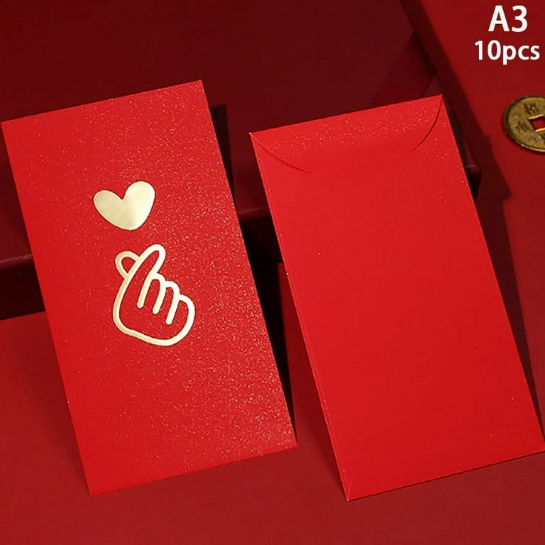 Happy Birthday Red Envelope Hot Stamping Creative Red Pocket Red