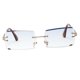 thumbnail image 5 of Gafas de sol de corte rectangular para mujer Gafas clásicas sin marco de metal con lentes teñidas en azul Yuyangstore Gafas de sol rectangulares para mujer, 5 of 8