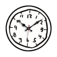 thumbnail image 3 of Reloj de pared colgante, decoración de pared, reloj silencioso para uso en interiores, oficina, sala de estar. 10021, 3 of 9