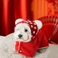 thumbnail image 4 of Pet Cape Blanket Winter Fleece Warm Dog Robe with Hood Cat Cold Weather Coat Wrap Sleeping Blanket for Small Medium Dogs Cats, 4 of 8