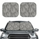 thumbnail image 2 of Balery Black White Stripes Parasol para parabrisas de coche de 2 piezas | Parasol plegable para parabrisas delantero de coche para la mayoría de sedanes-Medium, 2 of 6