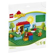 Angle View: LEGO DUPLO My First Large Green Building Plate 2304 Building Kit