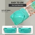 thumbnail image 5 of NAMSAN Dog Water Bottle 350ML Portable Dog Drinking Bottle with 200g Dog Food Container and Dog Poop Bags for Dog-Green, 5 of 6
