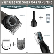 Hatteker Beard Trimmer Kit Electric Hair clipper Shaver for Men Cordless Grooming Kit 7 in 1