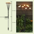 thumbnail image 4 of 2 Pack Solar Garden Lights, JVMU 8 LED Waterproof Wind Dancing Swaying Bulbs, Outdoor Garden Warm White Lamp, 4 of 7
