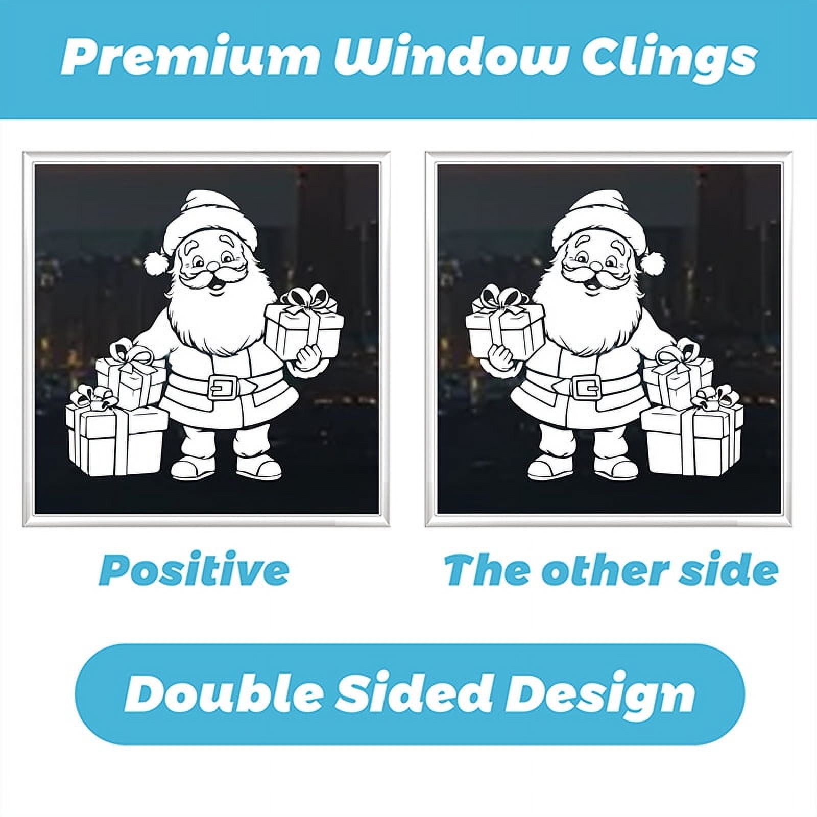 155 PCS Christmas White Snowflakes Window Clings, Christmas Window Decorations for Glass Windows, Christmas Window Decal Stickers for Winter Christmas Frozen Theme Party New Year